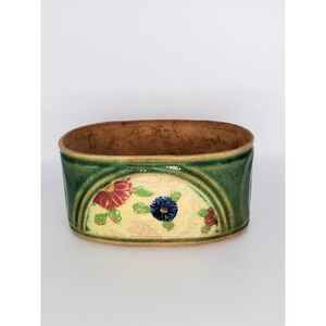 Vintage Hand Painted Majolica Decorative Floral Piece *Please Read Specifics*